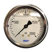 WIKA 2.5" Pressure Gauge 2000 PSI